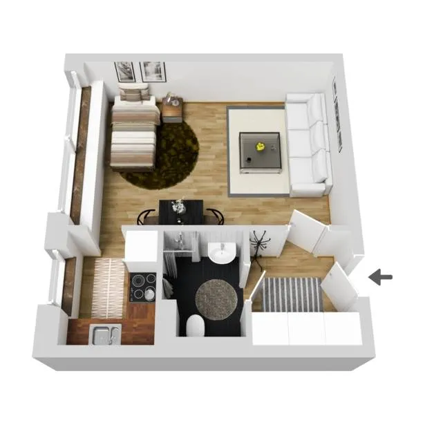 Appartement 1 pièces à Karlskrona kommun