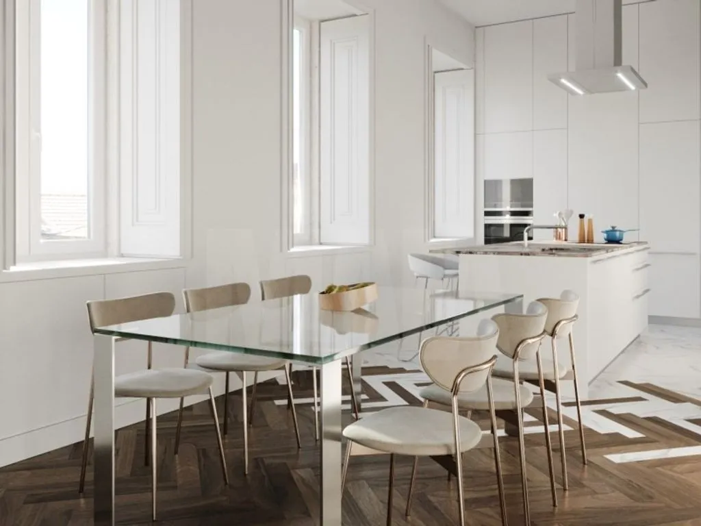 Söögituba - Luxury Flat with Panoramic Views in Estrela, Lisbon