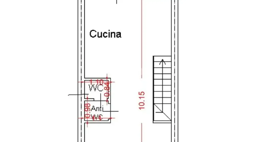 Floor Plan - Terraced Apartment with Private Garden in Prato