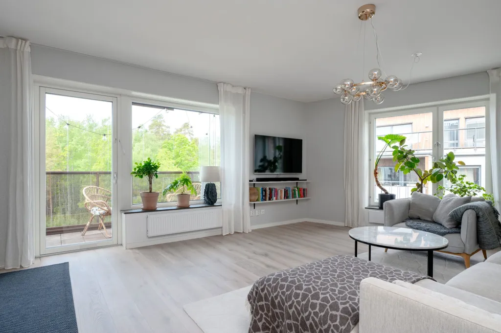 Séjour - Modern Apartment with Double Balconies in Valla
