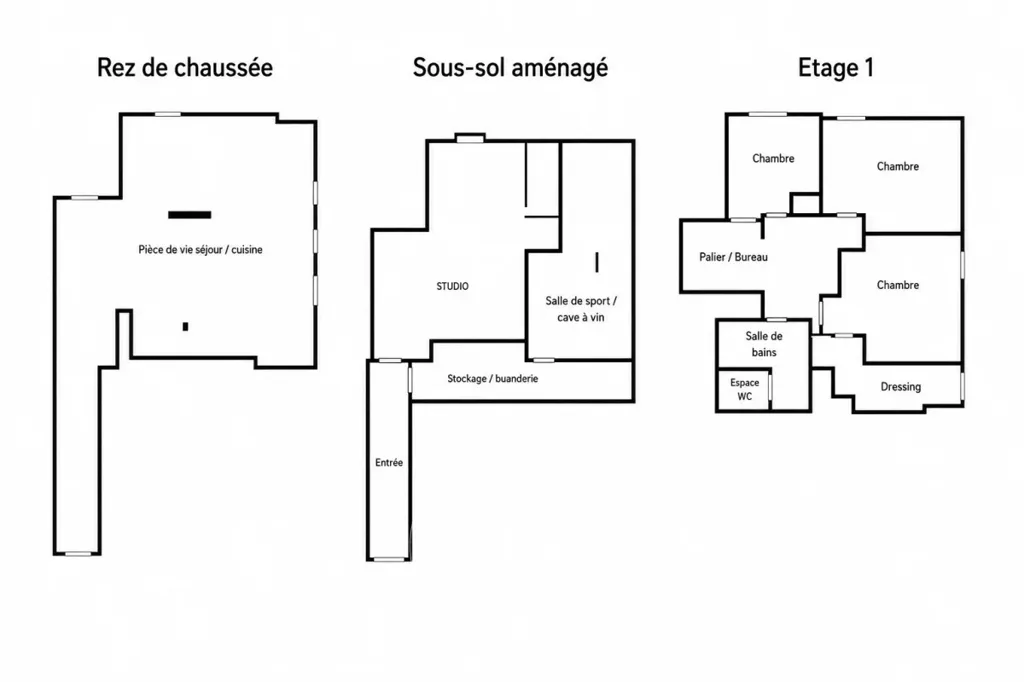 Plan - Loft avec Terrasse et Jacuzzi à Lille Saint-Michel