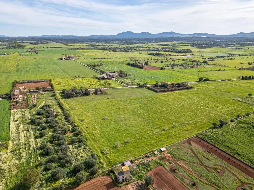Aerial - Rustic Plot with Traditional Buildings in Campos