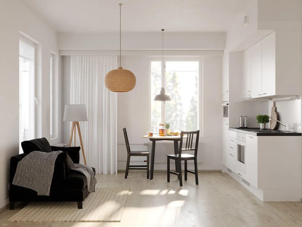 Söögituba - Modern Flat with Balcony in Espoo Nöykkiö