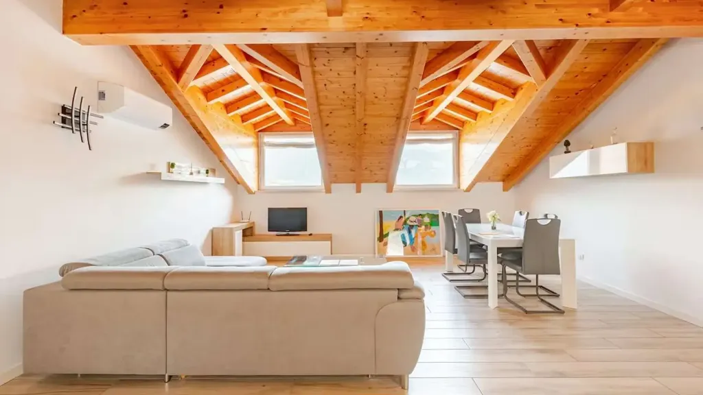Séjour - Mansard Apartment with Lake View in Menaggio