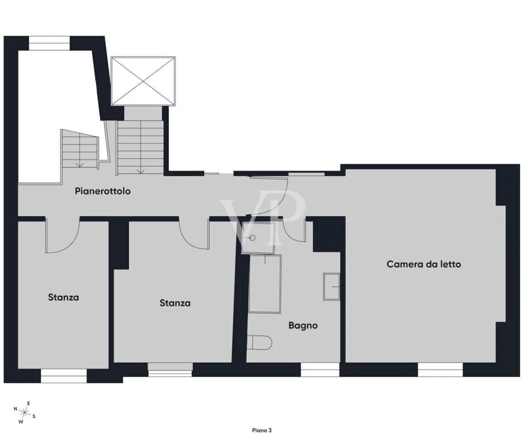 Plaan - Napoleonic Mansion with Triple Garage in Verona