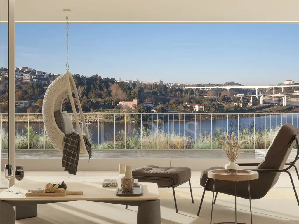 Séjour - T3 Apartment with Private Pool, Rio View, Porto