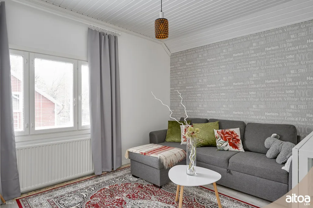 Séjour - Renovated House with Sauna in Helsinki