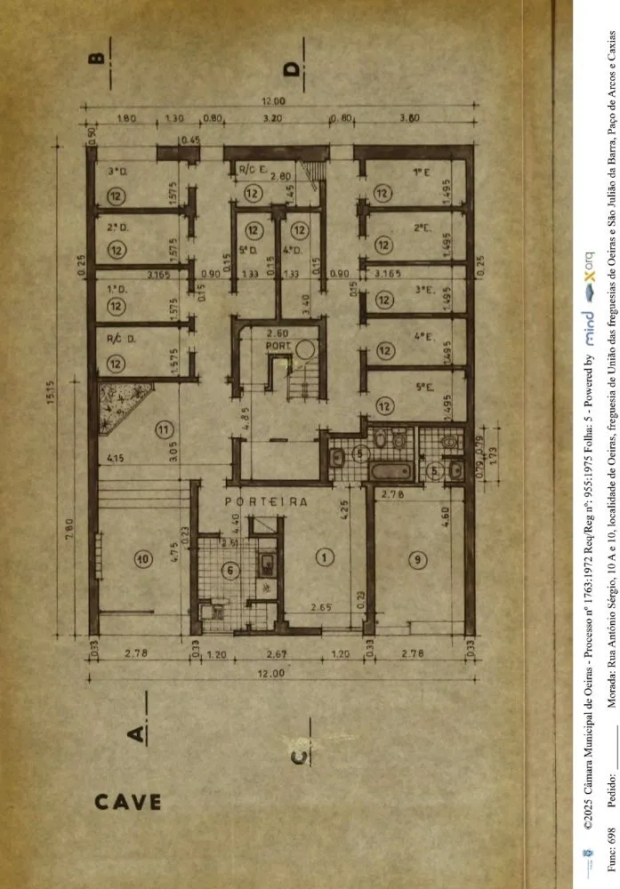 Plan - Remodelled 2-Bedroom Apartment in Central Oeiras