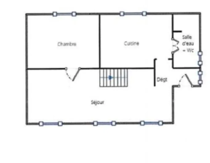 Plan - Appartement T3 avec Terrasse à Montbéliard