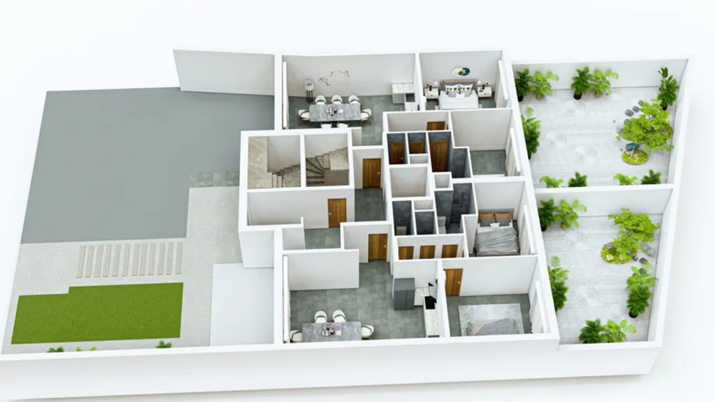 Planimetria - Building with 6 Apartments in Anderlecht