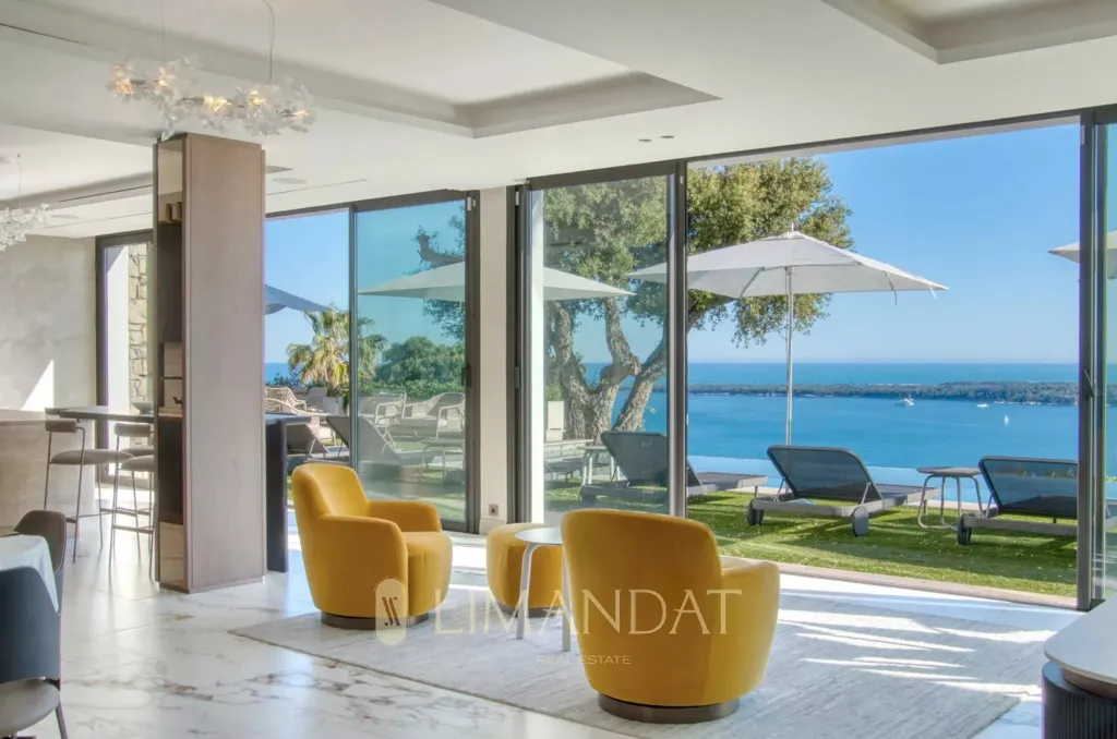 Séjour - Villa de luxe avec vue mer à Cannes