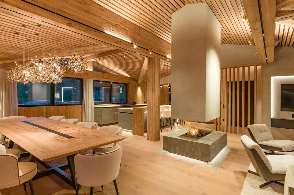 Salle à manger - Luxury Chalet with Indoor/Outdoor Pools in Reith
