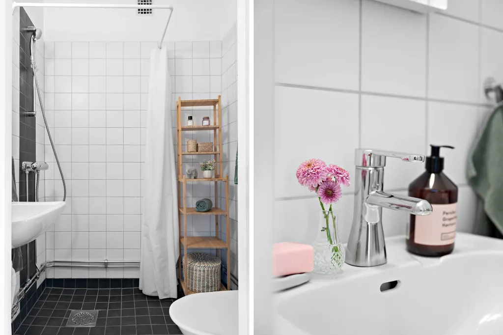 Bathrooms - Studio Flat with Garden in Stockholm