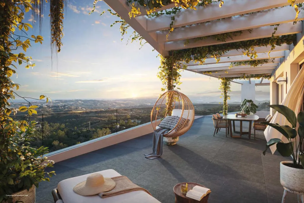 Terrass - Newly-Built Apartment with Sea Views in Mijas