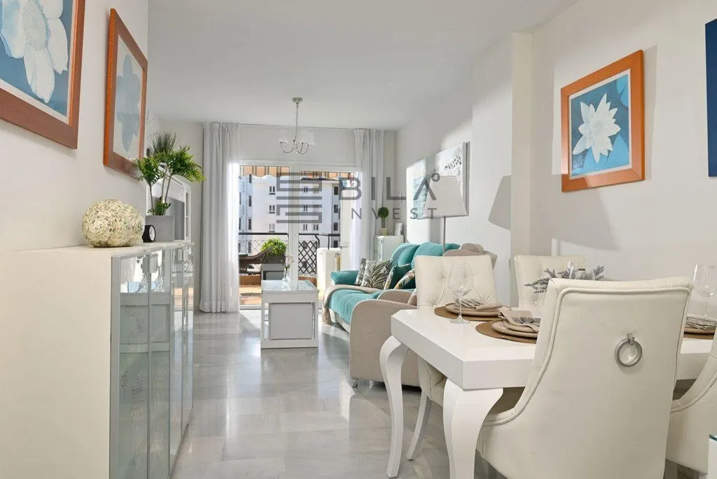 Söögituba - Furnished Flat with Pool in Calahonda, Mijas