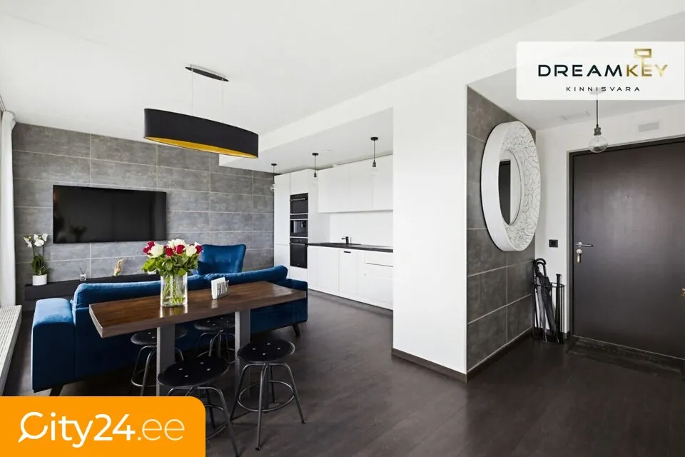 Séjour - Penthouse with Sea View in Tallinn