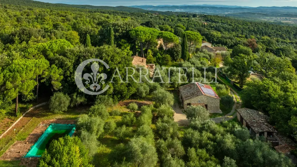 Vue aérienne - Luxury Farmhouse with Pool in Monteriggioni