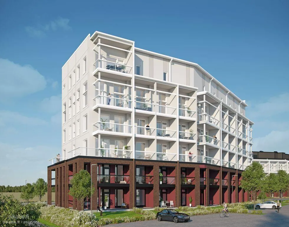 Modern Studio with Balcony in Masala