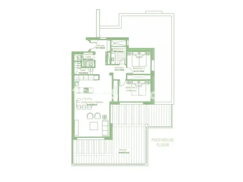 Plan - Luxury Duplex with Sea Views in Estepona
