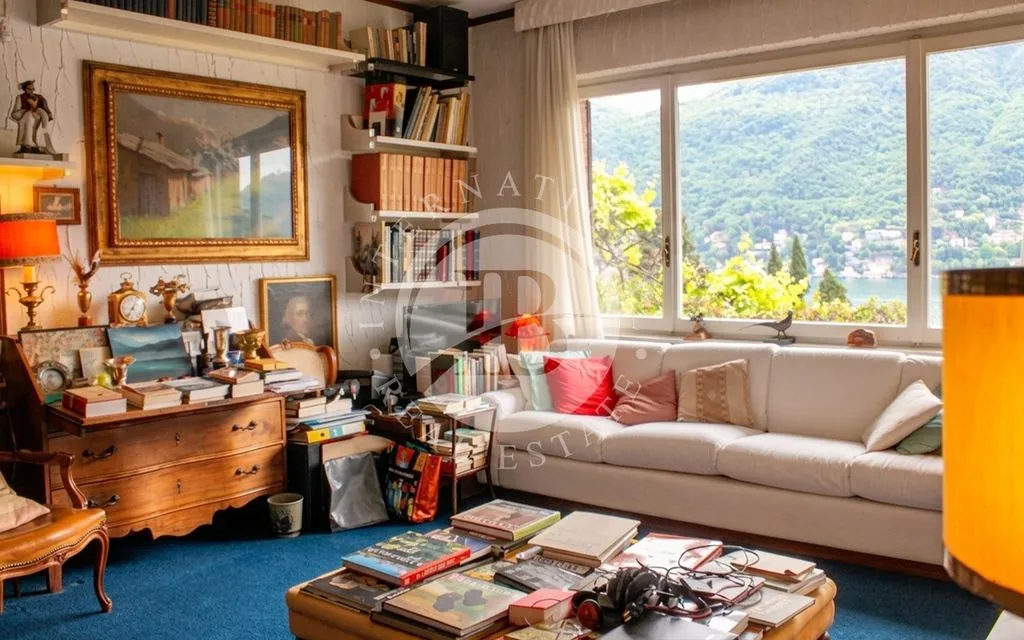 Soggiorno - Luxury Villa with Lake Views in Moltrasio