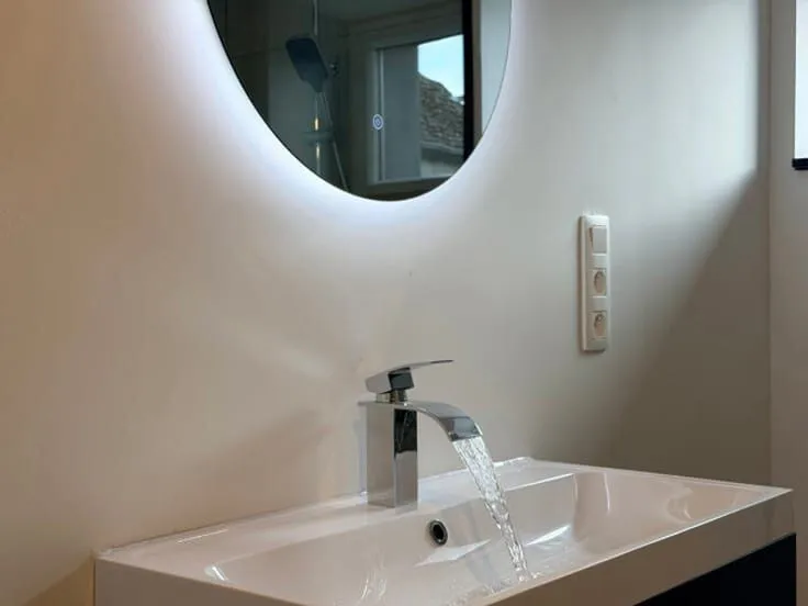 Bathrooms - New Duplex Flat with Equipped Kitchen in Straimont