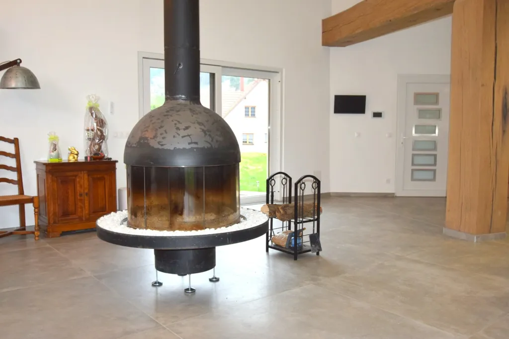 Séjour - Maison Luxueuse avec Piscine Intérieure à Labaroche