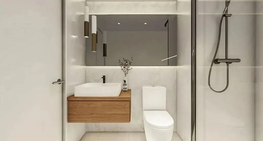Salles de bain - Duplex Flat with Air Conditioning in El Guinardó