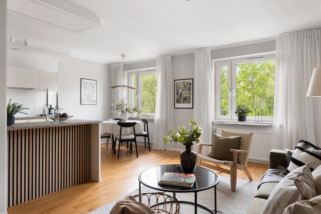 Séjour - Bright Two-Bedroom Flat with Large Terrace in Stockholm