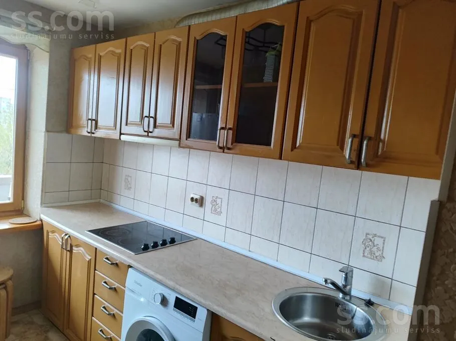 Cucina - 1-Bedroom Apartment with Balcony in Jugla, Riga