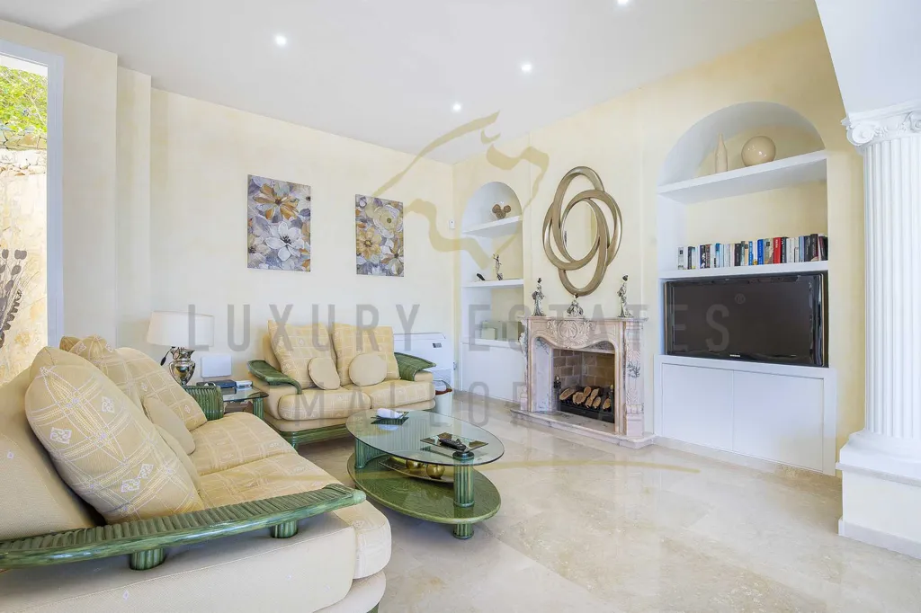 Living Room - Partially Renovated Villa with Ocean Views in Camp de Mar