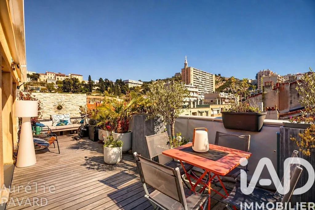 Terrasse - Appartement d'Exception avec Terrasse Vue Mer à Marseille