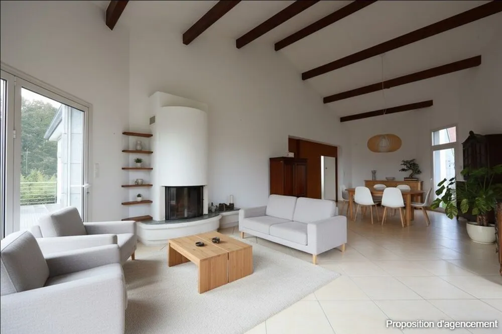 Séjour - Maison Contemporaine avec Vue Panoramique à Vaux-devant-Damloup