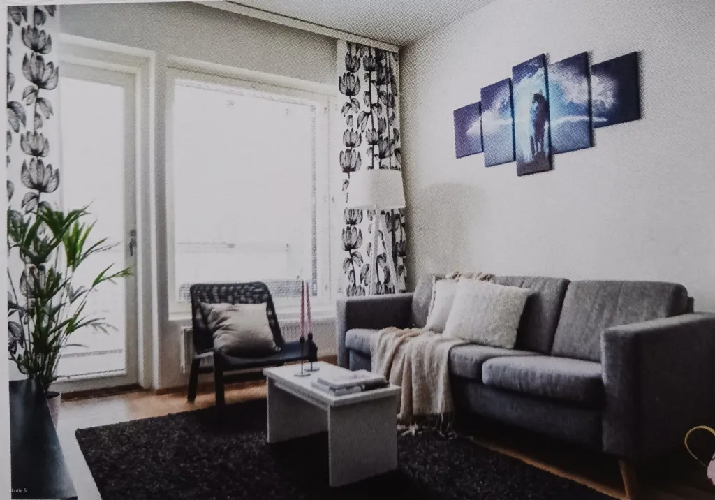 Séjour - Modern Flat with Balcony in Tuira, Oulu