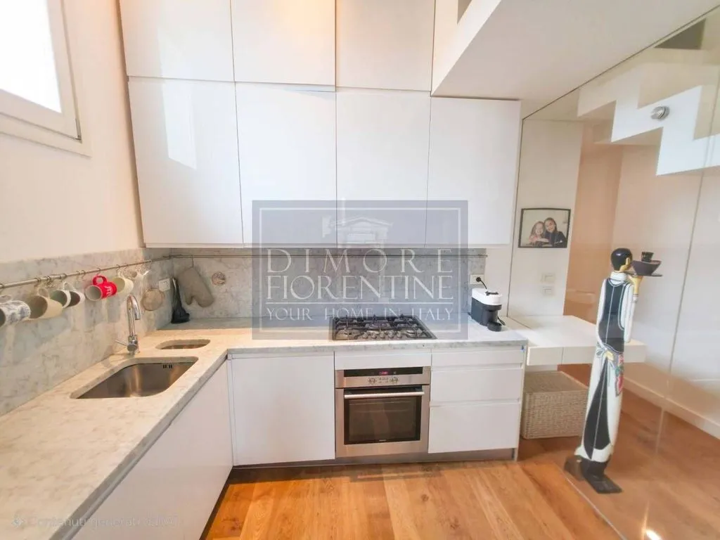 Cuisine - Penthouse with Palazzo View in Florence