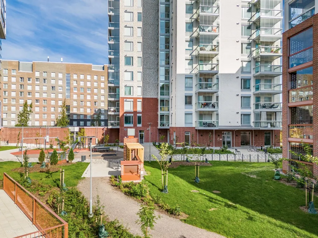 Vue aérienne - Modern Flat with Glazed Balcony in Olari