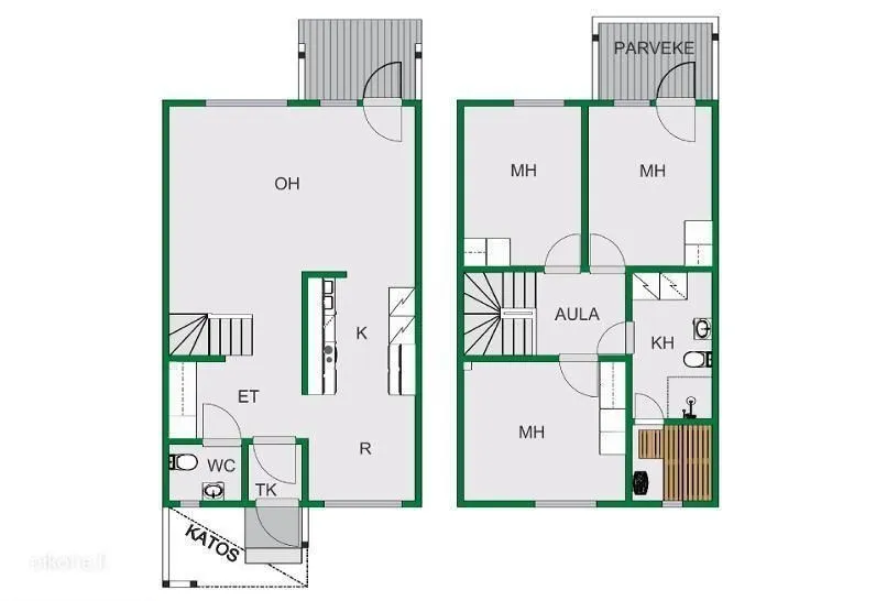 Plaan - Two-Bedroom Apartment with Sauna in Lohja
