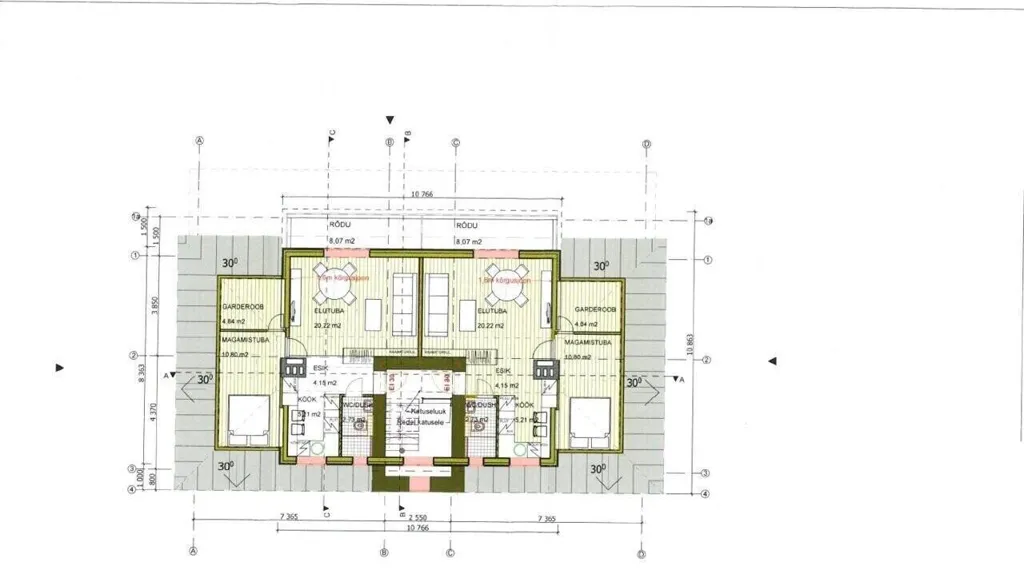Planimetria - 6-Flat Apartment with Development Potential in Nõmme