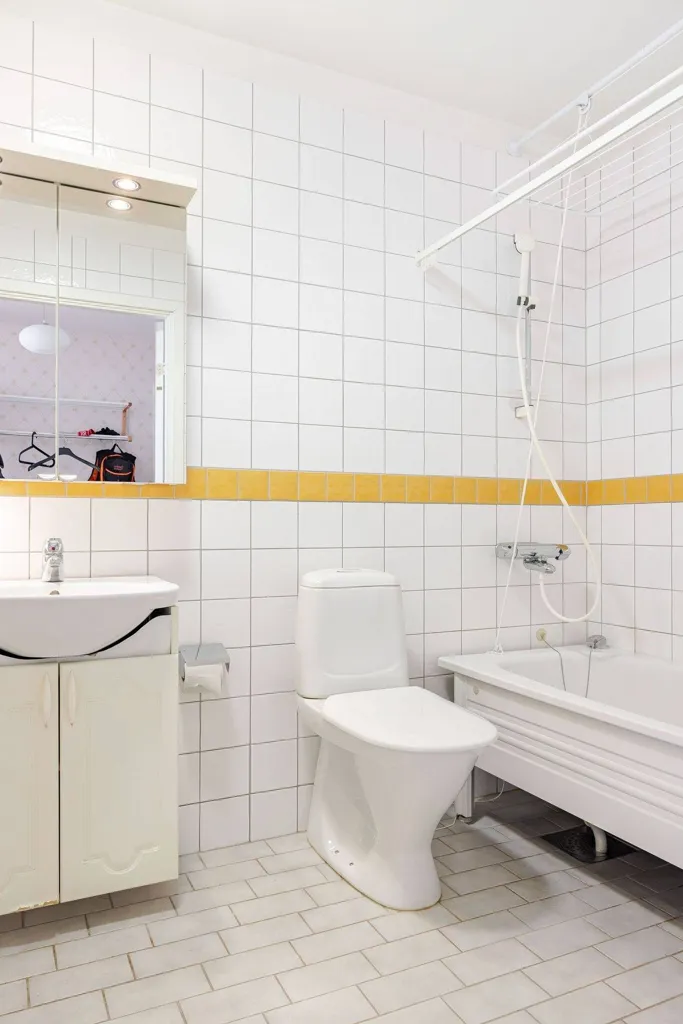 Salles de bain - Apartment with Garden Access in Vadstena