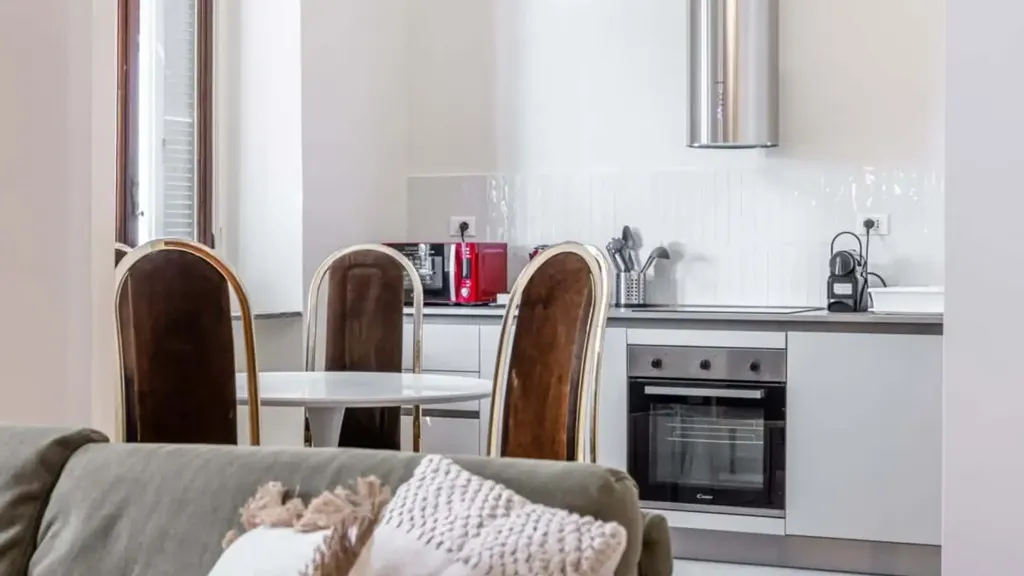 Kitchen - Fully Furnished Studio in Milan