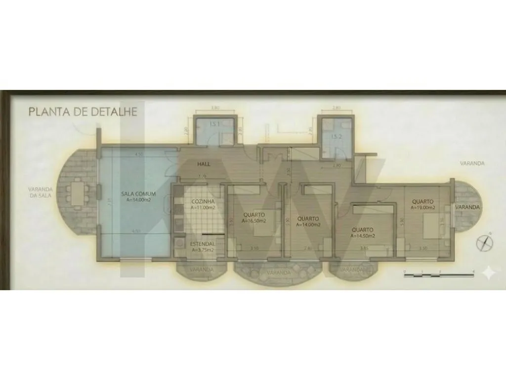 Plaan - Luxury Apartment with Multiple Balconies in Alverca