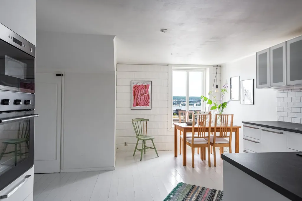 Cucina - Charming Attic Flat with Sundsvall Bridge View