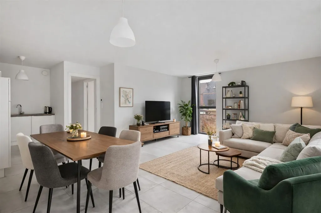 Living Room - Energy-Efficient Apartment with Terrace in Sint-Niklaas