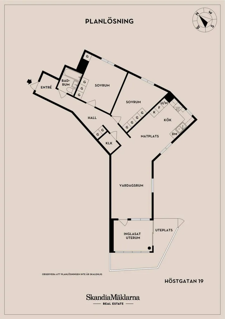 Plaan - Apartment with Balcony and Garden in Helsingborg