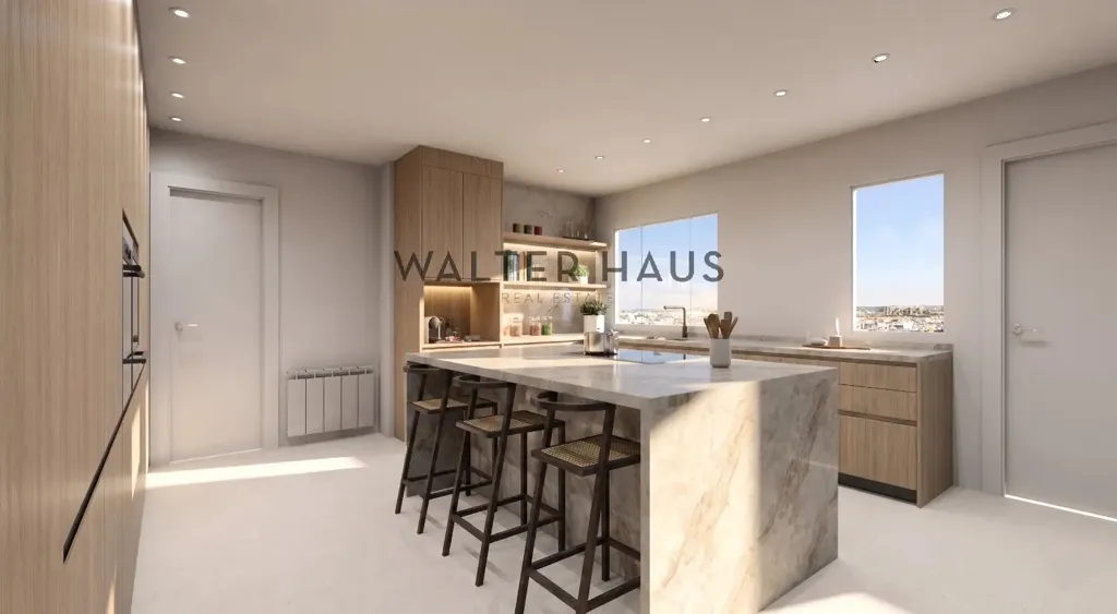 Köök - Renovated Apartment with Mountain View in Madrid