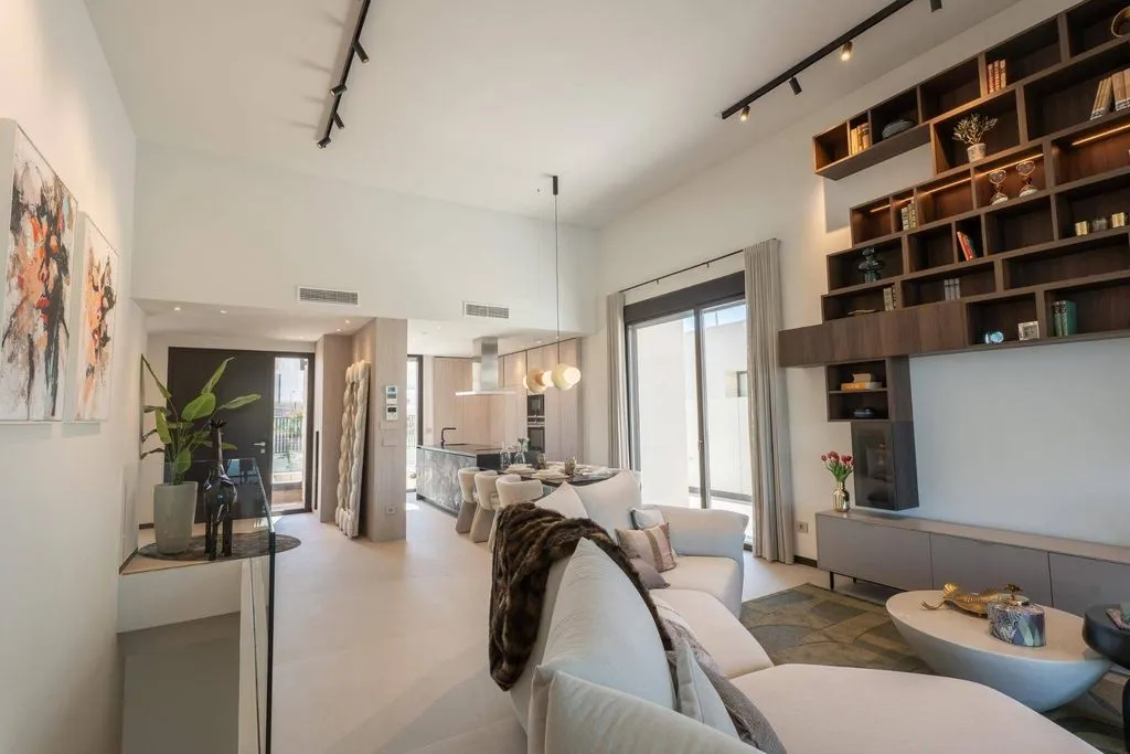 Living Room - New Build Villa with Pool in Algorfa
