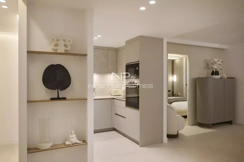 Cuisine - Appartement avec Vue Mer et Terrasse à Cannes