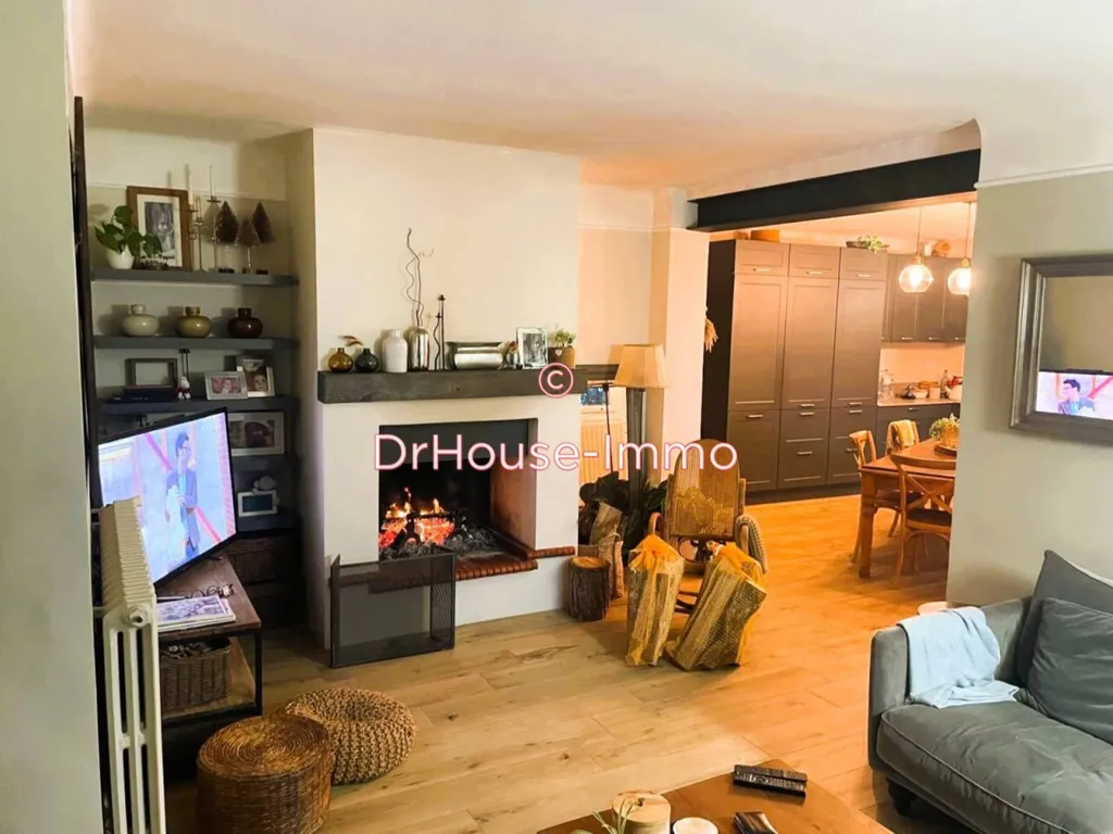 Living Room - House with Pool and Garden in Générac