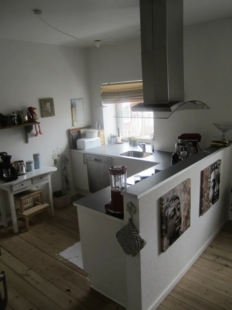 Cuisine - Renovated Apartment with Panoramic View in Kolding