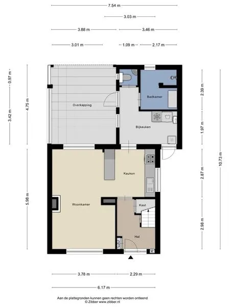 Plan - Two-Storey House with Garden in Sas van Gent