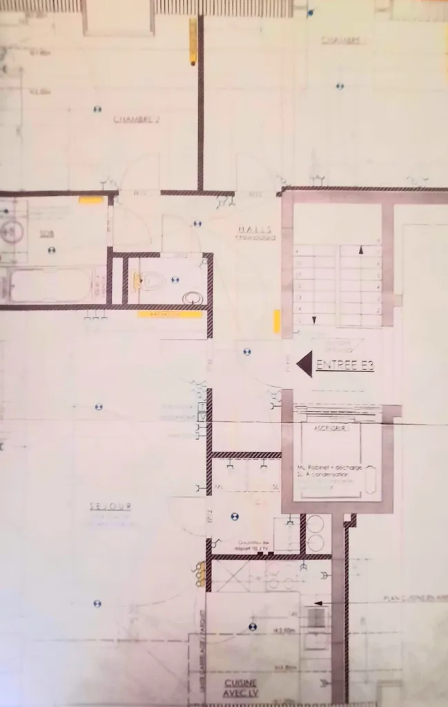 Plan - Penthouse avec Terrasses en Pleine Ville